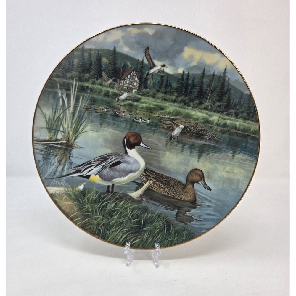 The Pintail Plate by Bart Jerner Knowles Fine China 1st Issue Limited Ed. Duck